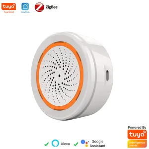 Siren Tuya Zigbee Smart Sirene Alarm voor Smart Home via Smart Life App Remote Control werkt met Alexa en Google Home