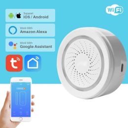 Sirène WiFi Sirren Sentissage d'alarme Smart Home Security System USB Powered App Notification via Smartphone Support Alexa Google Home