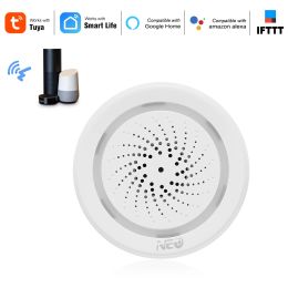 Sirene Wireless Wifi Sirene Alarmsensor voor Home Smart Device Support BatteryPowered kan worden opgeladen met USB -kabel Tuya Smart Life