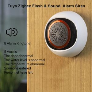 Siren Zigbee Wireless Audible and Visual Alarm Large Decibel 100db Sound Security Surveilling Antitheft Horn USB / Battery