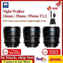 Sirui Night Walker 24mm 35mm 55mm T12 S35 série de lentilles cinéma lentilles légères à ouverture rapide pour documentaire de paysage 231226