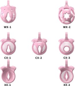 Sissy Kuisheidskooi voor Mannen Roze Kuisheidsapparaten Lock Ontwerp Kleine Kuisheidskooi Mannelijke Penis Kooi Cock Cage Speelgoed voor Koppels Seks (Roze,WX-4)