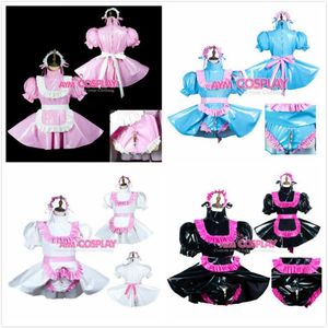 Sissy Maid PVC jurk cosplay vrouwelijk CD TV Tailor-Made207P