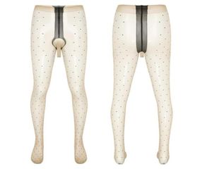 Sissy Men Lingerie Bulge Pouchage Stocking Pantyhose Transparent Stocks Stocks Torshs Stretchy Leggings Underwear Men039S 1021659