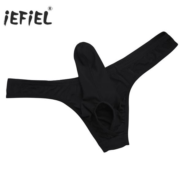 Sissy Pénis Pour Hommes Strings Slip Hommes Sous-vêtements Sous-vêtements Sexy Homme Éléphant Nez Pouch T-dos Frange Vente Chaude Gay Panties S923