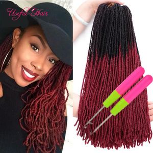 Sister Locks Extensions de cheveux Crochet Braids Locs Slender Straight Goddess Faux Crochet Hair Synthétique Sister Locs Crochet Hair crochets gratuits