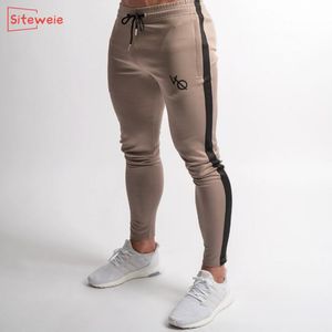 Pantalon pour hommes Siteweie Coton Track Pant Bottom Jogger Pantalon d'entraînement Fitness Hommes Gyms Skinny Pantalon de survêtement 2021 Mode Sportswear G252