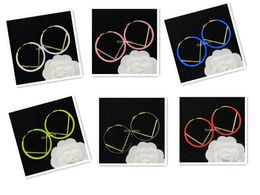 Zes kleurenletter Hoorbellen voor vrouwen goud en zilveren oorbel mode damesbrief hanger armband bruiloft speciaal ontwerp sieraden kwaliteit-f11