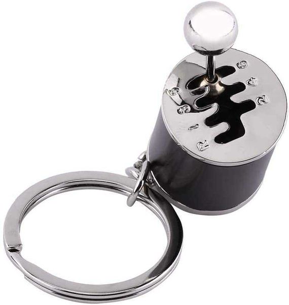 Voiture Six Vitesse Boîte De Vitesses Manuelle Transmission Shift Fidget Jouet Porte-clés 5 Couleurs Porte-clés Turbo Porte-clés Gear Head Key Chain Wave Box