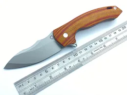 Складной нож Sixleaf, 8,07 дюйма, с лезвием VG-10, ручкой G10, инструмент для быстрого открытия кемпинга, SL-02-оранжевый