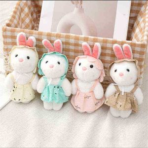 Taille 12 cm mignon lapin câlin dessin animé chiffon poupée lapin Sussen filles anniversaire nouvel an cadeau couleur en option J220729