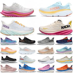 Maat 13 46 47 Hoka hardloopschoenen Clifton 9 Clifton 8 Bondi 8 Schokabsorberende Road Fashion Designer hokas Sneakers voor heren Dames sportschoenen