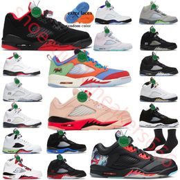 Maat 13 Jumpman 5 5s basketbalschoenen heren UNC SE craft we the best crimson bliss razende rode aqua groene bonen wat het zeil top 3 lage vleugels designer sneakers trainers