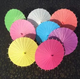 Taille 20/30/40/60 cm chinois japonais papier Parasol papier parapluie pour mariage demoiselles d'honneur fête faveurs été soleil ombre enfant qualité