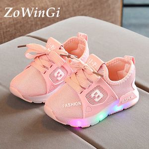 Maat 21-30 Sneakers Lichtgevende Kids Peuter Jongens Schoenen Sneakers Slijtvaste Sneakers Chaussures Homme Clignotant Kids LED-schoenen G1025