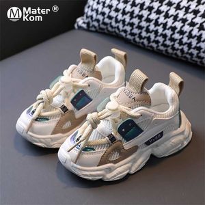 Taille 25-36 bébé enfant en bas âge chaussures pour garçons filles respirant maille petits enfants espadrilles décontractées antidérapant enfants Sport tenis 220208