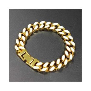 Taille 25 cm Bracelets de cheville chaîne cubaine plaqué or 18 carats Bracelet de cheville pour femmes accessoires cadeau bracelets de cheville Hip Hop personnalité polyvalente bijoux de cheville ensemble de cheville cadeau