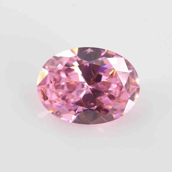 Tamaño 2x3 ~ 18x25mm forma ovalada corte 5A rosa suelta CZsynthetic gemas piedras de Zirconia cúbica para joyería entera gratis