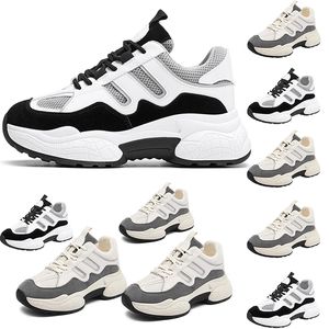 Maat 35-40 voor vrouwen oude papa schoenen drievoudige witte grijze zwarte mesh ademend comfortabele sport designer sneakers