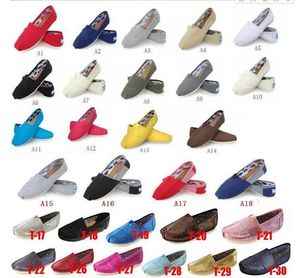 Maat 35-45 Hot Koop Merk Mode Vrouwen Solid Pailletten Flats Schoenen Sneakers Dames en Mannen Canvas Schoenen Loafers Casual Schoenen Espadrilles