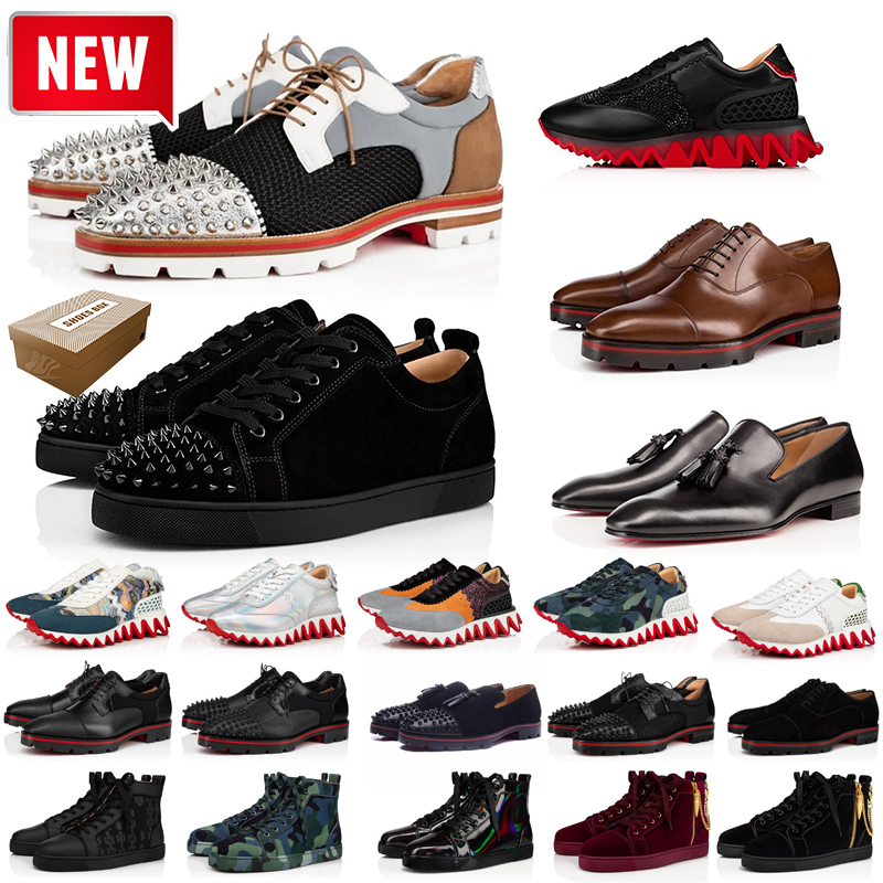 Avec la boîte 2024 hommes Chaussures designer chaussures habit les baskets Sole Platform Locs Vintage Mens Women Spikes Low Bottom Cut Cut Cut Low Plate-Forme Trainers