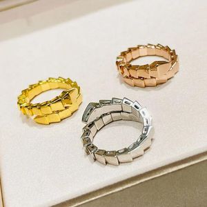 taille 6 anneau serpentine anneaux enveloppés anneaux plaqués or 18 carats 3 couleurs anneau de cercle en or rose pour ensemble de bijoux de géométrie de fête cadeau 1