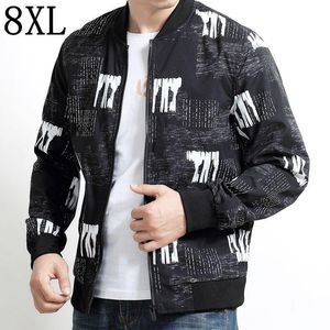 Heren jassen maat 6XL 7XL 8XL jas mannen 2021 hiphop heren bommenwerper losse ontwerpen man jas hoge kwaliteit stand kraag mannelijk