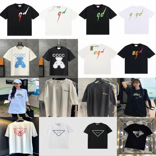 TAILLE 6XL 7XL femmes topmen t-shirt designer t-shirts graphiques tee vêtements vêtements lettrage imprimé Vintage noir ample raccord Fat plus taille