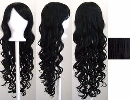 Tamaño: ajustable Seleccione color y estilo 80 cm Largo rizado Moda Cosplay Fiesta de disfraces Cabello Anime Pelucas Cabello ondulado Peluca EE. UU.