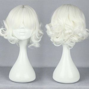 Tamaño: pelucas sintéticas ajustables Seleccione color y estilo Pelucas llenas de pelo ondulado y rizado corto Peluca de fiesta de cosplay de anime Postizos