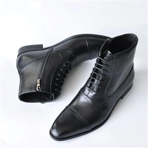 Taille d'automne mâle 679 robe cheville plus 47 toes pointu pU cuir chaussures en cuir de haute qualité bottes cowboy 231018 690