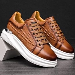 Taille Extra High Quality Men's 45 Hiver 46 Leather 47 Casual 48 Grandes baskets 49 Platform Daddy Chaussures A19 9932