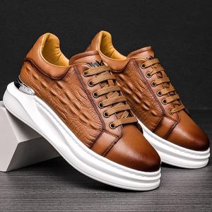 Tamaño extra de alta calidad para hombres 45 invierno 46 cuero 47 casual 48 zapatillas grandes 49 plataforma zapatos de papá A19 9932