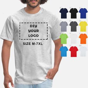 Taille M-5xl Personnalisation de votre propre t-shirt imprimé de marque de design Fashion de coton doux Unisexe TEE TEE Vêtements de bricolage Vêtements d'équipe 240422