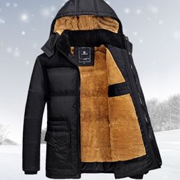 Taille M-5XL veste d'hiver hommes manteau marque homme vêtements casacos masculino épais manteaux d'hiver