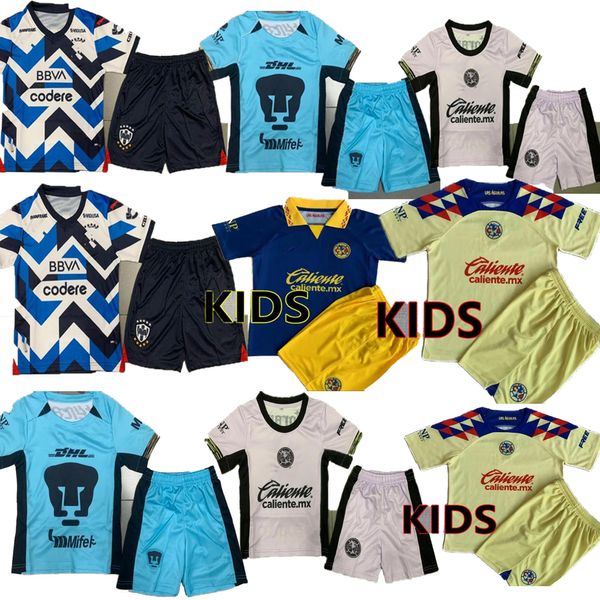 Taille S-3XL 2023 2024 Liga MX Club America Soccer Jerseys R.MARTiNEZ GIOVANI à la maison 3ème gilet d'entraînement 22 23 24 fans de chemises de football pour enfants