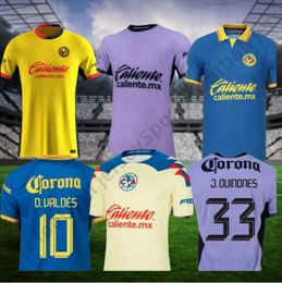 2023 2024 2025 Liga MX Club America Soccer Jerseys R.Martinez Giovani Home Away de tercer chaleco de entrenamiento 24 25 Football Men and Women Basks Player Uniform