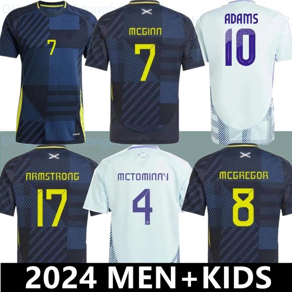 Tamaño S-4XL 2024 Euro Cup 24 25 Scotland Soccer Jersey Blue Special Edition Tierney Dykes Adams Camisa de fútbol Christie McGregor McKenna Men Kit Uniforme para niños