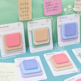 Tamaño Sticky Notes Etiquetas Etiquetas Diy Journal Planner 90 Hojas Kawaii Memo Pads Índice Pegatinas Papelería Corea Suministros de oficina