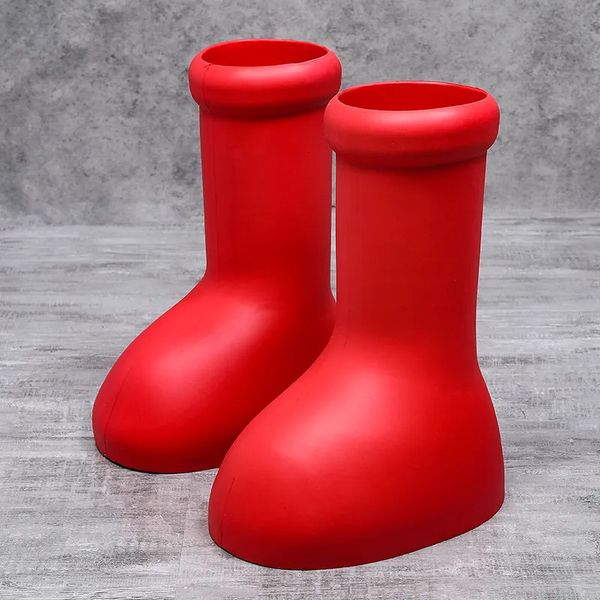 Taille Top High 48 Sneakers Men 788 Plus femmes Enfants Red Fashion Red Casual PVC Hauteur supérieure Plat Platform Flat Boots Rain 231018 866