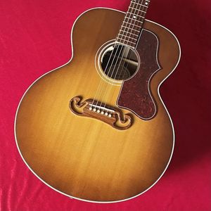 SJ-100 walnoothoning burst akoestische gitaar
