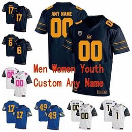 SJ Custom California Golden Bears College Football Jerseys 2 Duncan 21 Keenan Allen 23 Marcel Dancy 28 Patrick Laird Hommes Femmes Jeunes Cousu