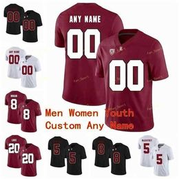 Sj Custom Stanford Cardinal College Football Jersey 22 Cameron Scarlett 23 Trevor Speights 25 Alex Carter 3 KJ Costello Hommes Femmes Jeunesse Stitch