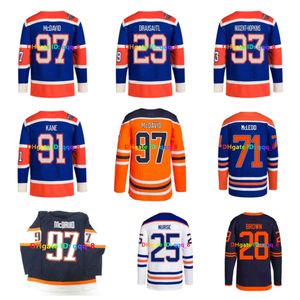 SJ MC LEON DR AISAITL 2023 GÉRITAGE Classic Hockey Jerseys Zach Hyman Nurse McLeod Ry An Nugent-Hopkins Connor Evander