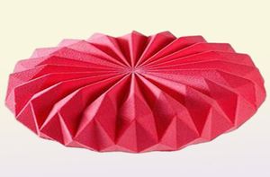 SJ Mousse Moule de gâteau en silicone 3D Panou Round Origami Cake Moule de décoration outils Mousse Mousse de poêle dessert 06166748078