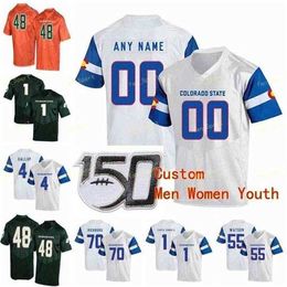 SJ NCAA College Jerseys Colorado State 5 Marvin Kinsey Jr Tinsley 55 SJ Sh Watson 58 Trent Sieg 7 Jamal Hicks Steve Fairchild Custom Football