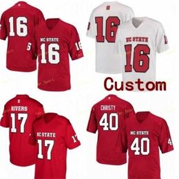 SJ NCAA College Jerseys NC State Wolfpack 3 Emeka Emezie 5 Tabari Hines 8 Ricky Persoon Jr 16 Bailey Hockman Custom Football Stitched