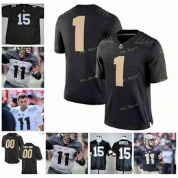 Sj NCAA College Jerseys Purdue Boilermakers 24 Otis Armstrong 40 Mike Alstott 49 Anthony Spencer 93 Kawann Short Football personnalisé cousu