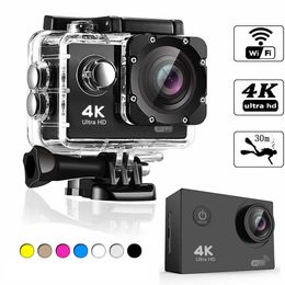 SJ4000 4K FULL HD WIFI ACTIE Digitale camera 2 inch scherm onder water 30m Recorder Diving DV Mini Sking Bicycle PO Video Outdoor Sports Cam