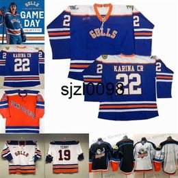 Sj98 CeoSan Diego Gulls troisième maillot de hockey Troy Terry Dean Boylan Deven Sideroff Jaycob Megna Jamie Drysdale Sam Carrick Mark STITT Sean O'CONNOR